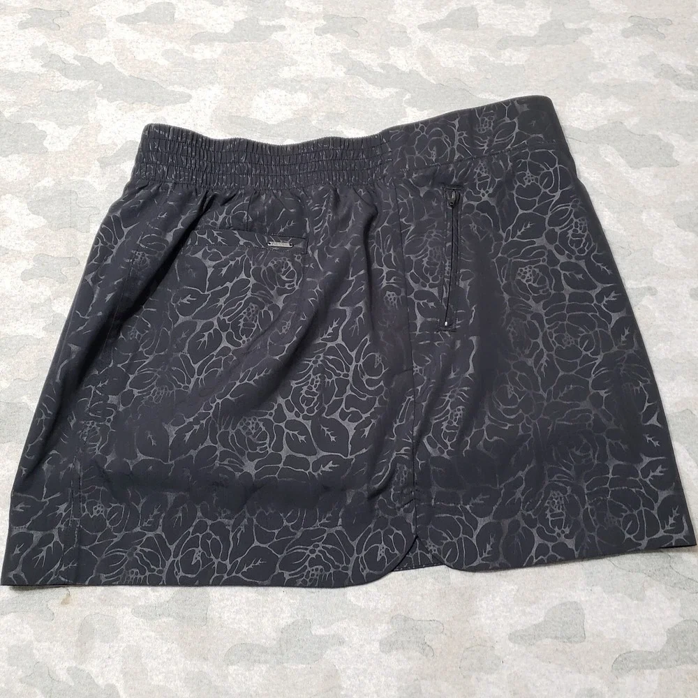 Orvis Skort Womens Large Black‎ Lightweight Tennis Golf Outdoors Hiking